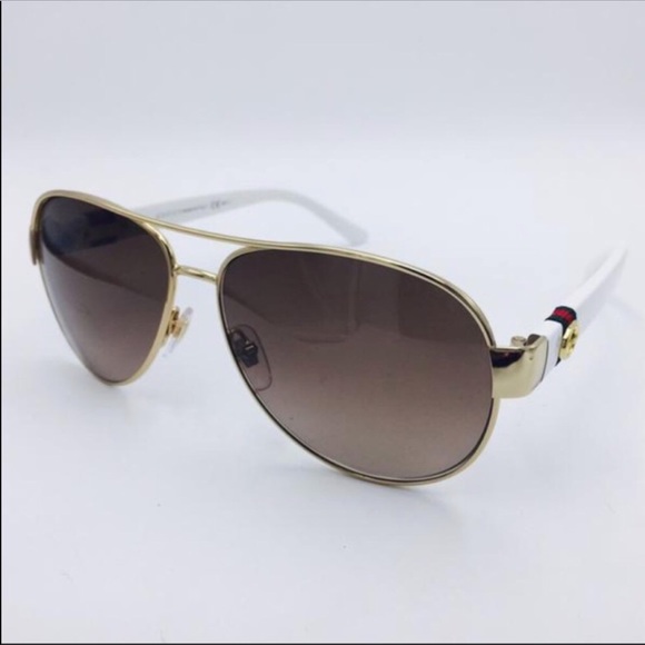 Gorgeous GUCCI Aviator Gold/White❤️❤️❤️ - Picture 3 of 8